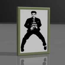 Elvis Presley decorativo cuadro 3d print model - Mito3D