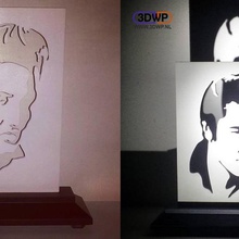 elvis silhouette home presley sketchup stencil decor 3d print model - Mito3D