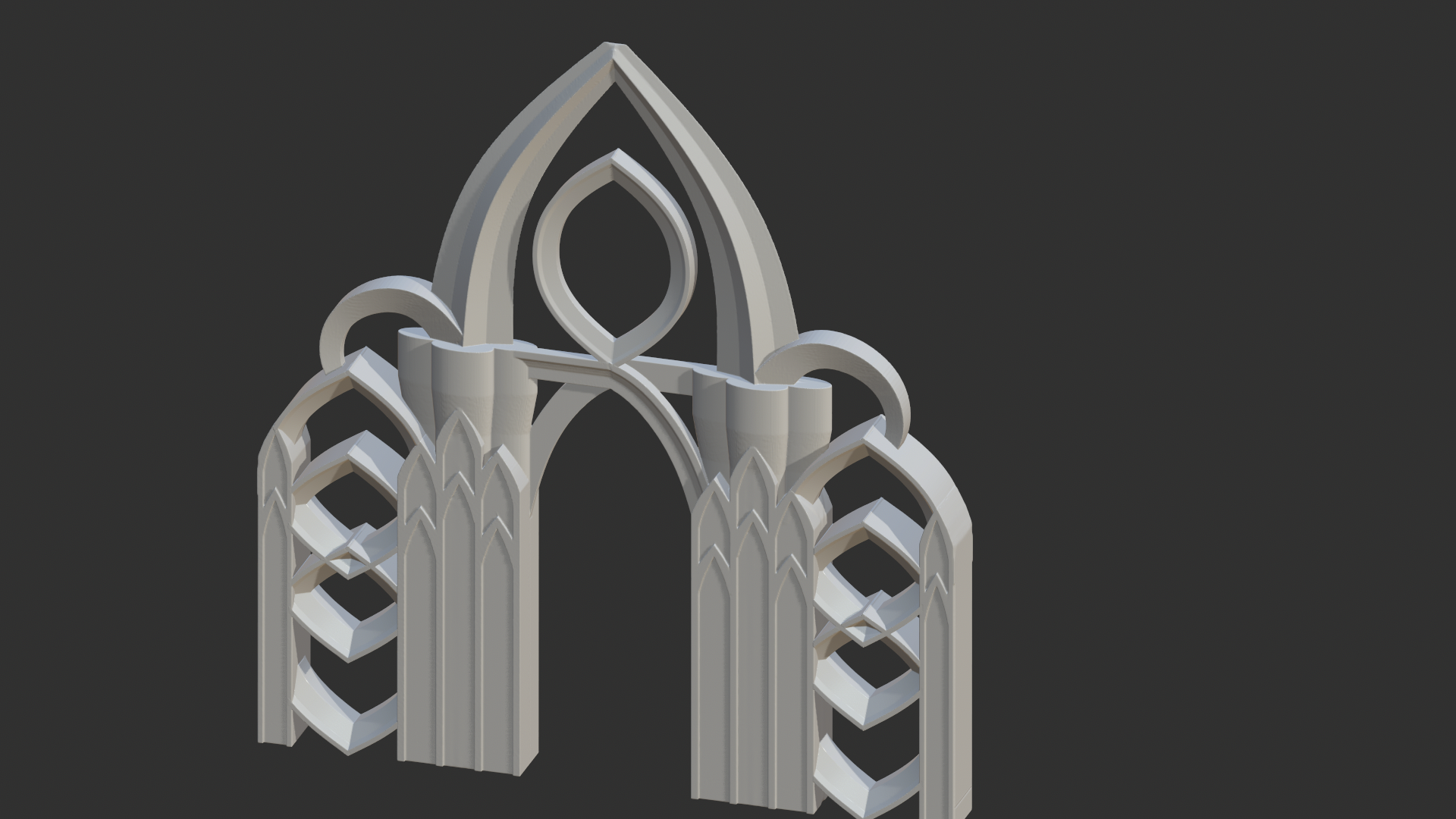 tintement gothique porte dnd table elfe elfique 3D print model - Mito3D