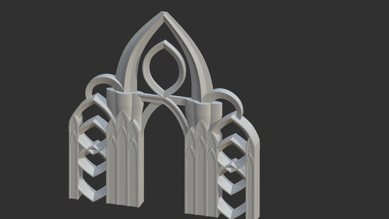 tintement gothique porte dnd table elfe elfique 3d print model - Mito3D