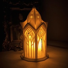 elvish lantern lotr elf lord of the rings harry potter home decor lamp decoration arwen aragorn legolas minas tirith candle candleholder fantasy elven rivendell light star fairy house library bookshelf architecture arc column miniature city citadel low-poly tower toy low poly castle palace 3d print model - Mito3D