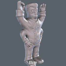 elzar easy print support 20th_century figure futurama matt_groening model chef sculpture supportless 3d print model - Mito3D