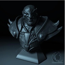 ember spirit bust dota 2 game figurines minatures creatures monsters characters models busts games fantasy hero's 3d print model - Mito3D