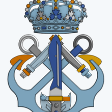 emblema fgne escudos España infantería marina 3d print model - Mito3D