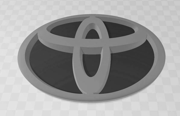 emblem logo toyota hilux 2016-2019 van 3d printing spare 3d print model - Mito3D