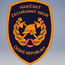 emblema salvare servizio ceco repubblica hzs distintivo vigili fuoco brigata Dipartimento cartello 3d print model - Mito3D