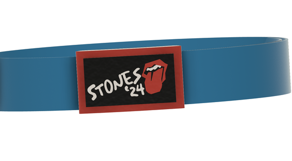 emblema adequado especial cinto fivela arte rolando pedras 3d print model - Mito3D
