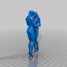 abbracciare la scultura art 3d print model - Mito3D