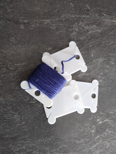 embroidery thread organizer card spool coil wire son 3d print model - Mito3D