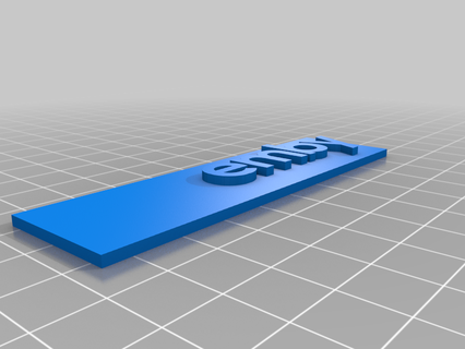 emby logo 3d logo segni loghi 3d print model - Mito3D