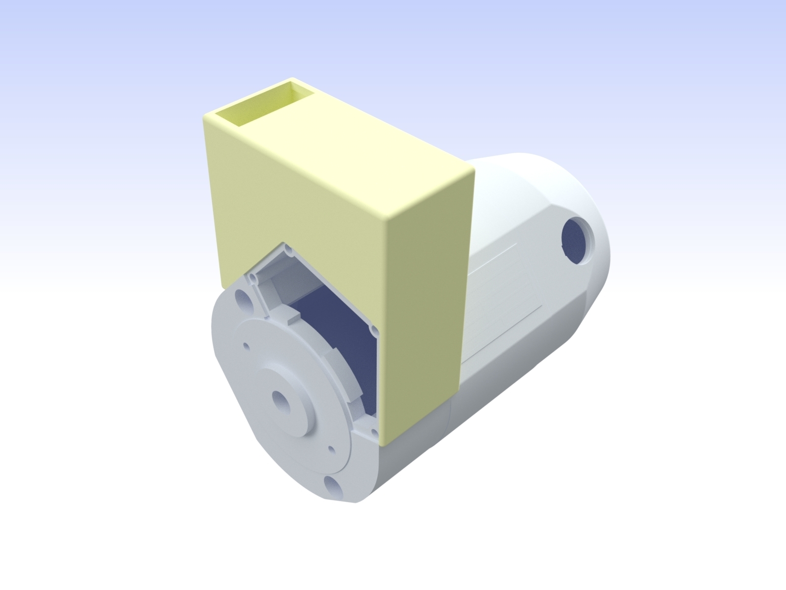 emco unimat 3 modifiziert Motor Gehäuse Steuerung Panel 3D print model - Mito3D