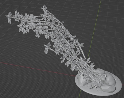 emerald bugcloud Game bugs aos spell lifeswarm 3d print model - Mito3D