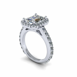 émeraude diamant bague r06 tigre or bijoux argent bijou engagement mariage mode 3d print model - Mito3D