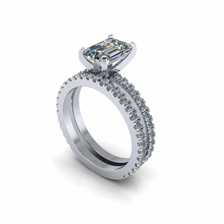 émeraude diamant bague r15 tigre or bijoux argent bijou engagement mariage mode 3d print model - Mito3D