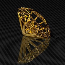 émeraude structure bijoux gemme 3d print model - Mito3D