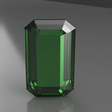 emerald jewelry 3d print model - Mito3D