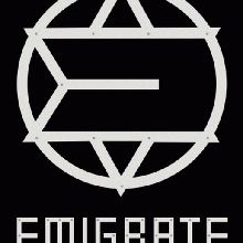 emigrate logo band  emirate band rammstein 3d print model - Mito3D