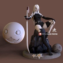 emil nier automata game video character anime figure 3d print model - Mito3D