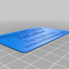emily mandi card customized office 3d print model - Mito3D