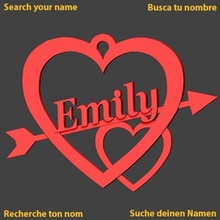 Emily coração cupido amar amor san valentin jch Ame saint namorados amoureux in 3d print model - Mito3D