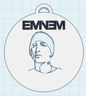 Eminem porte clés mode 3d print model - Mito3D