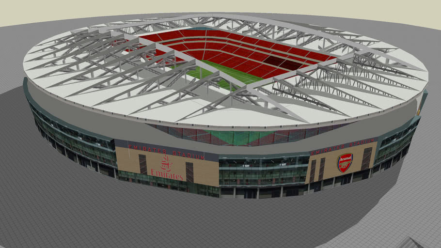 émirats stade arsenal football 2022 3D print model - Mito3D