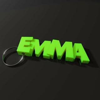 Emma isim anahtarlık anahtarlık 3d print model - Mito3D