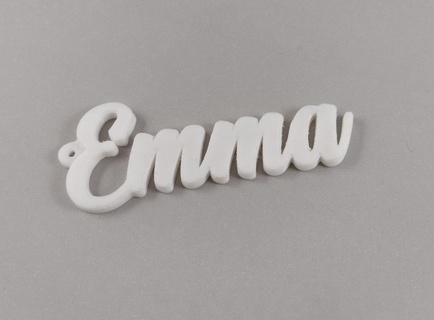 Emma anahtarlık isim kolye gadget mücevher deko çocuk 3d print model - Mito3D