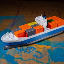 emma maersk navio jogo banheira bathtubboat barcos cargoship crianças recipiente float navios nadar brinquedo 3d print model - Mito3D