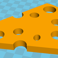 emmental queijo 3d print model - Mito3D