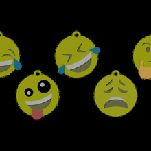 emoji model3d contento gracioso triste dudoso pensativo reír 3d print model - Mito3D