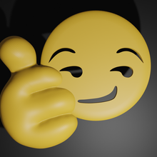 emoji 2 emblem 3d print model - Mito3D