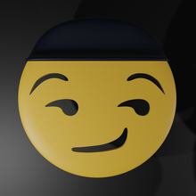 emoji 3 emblem 3d print model - Mito3D
