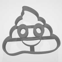 emoji caca çerez kesici sanat poop whatsapp kesme bisküvi 3d print model - Mito3D