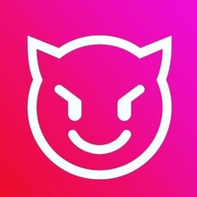 emoji diablillo - cara sonriendo art señales de logotipos emojis diablito diablita 3d print model - Mito3D