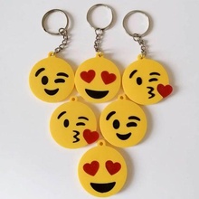 emoji key rings set fashion keyring ring jewellery style cute gift toy 3d print model - Mito3D