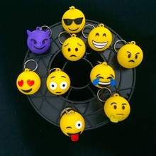 emoji keychains keychain keyring key toy animal smiley face devil whatsapp iphone holder 3d print model - Mito3D