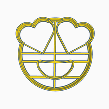 emoji love in heart cookiecutters free 3d file bakery stl 3d print model - Mito3D