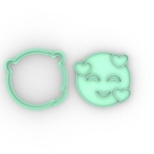 emoji amore taglio San Valentino giorno masse biscotto taglierina biscotti amanti personalizzato 3d print model - Mito3D