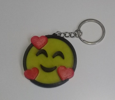 emoji l'amour porte clés 3d print model - Mito3D