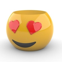 emoji amor maceta in 3d print model - Mito3D