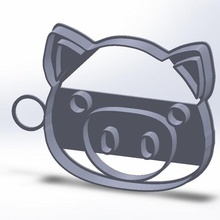 emoji pig cutter cookie various piggy 3d print model - Mito3D