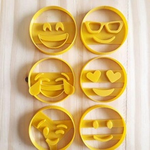 emoji set - cookie cutter stamp clay fondant gourmet cookies cutters 3d print model - Mito3D