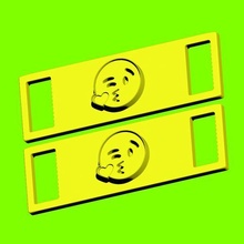emoji cadarços grampos emojis 3d print model - Mito3D