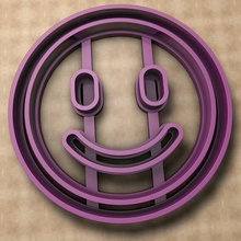 emoji smile cookie cutter home cad model 3d printable fondant stl set ktkaraj 3d print model - Mito3D