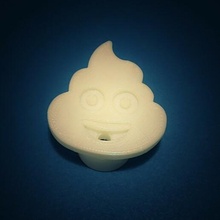 emoji dentifricio spazzola denti smiley 3d print model - Mito3D