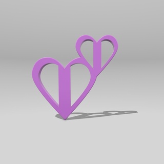 emoji two cutting hearts cutting emoji heart hearts kitchen kitchen food cookies cookies cookies  3d print model - Mito3D