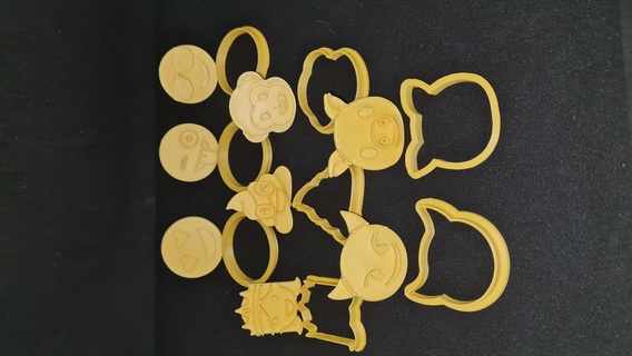 emojis Galleta cortadores hogar casa galletas moldes 3d print model - Mito3D