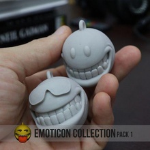 emoticon collection pack 1 jewelry emoji emotion toy art print 3d print model - Mito3D
