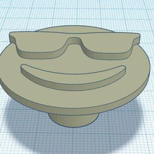 emoticon óculos gaveta lidar gavetas armário 3d print model - Mito3D